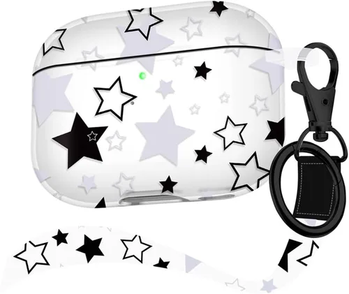 Miniatura 19 de Funda para Airpods Pro de 2ª generación 2022, Don't Touch Me para Airpods Pro 2 con llavero, funda suave y bonita a prueba de golpes para mujeres