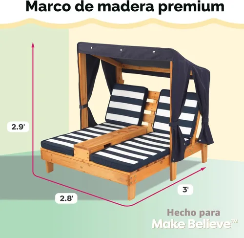 Miniatura 3 de KidKraft al aire última intervensión doble chaise lounge, talla única
