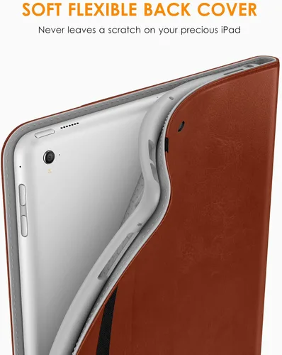 Miniatura 4 de DTTO para iPad de 9.7 pulgadas 5ª/6ª generación 2018/2017, funda con soporte para Apple Pencil, funda de cuero premium tipo folio con soporte