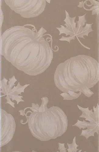 Miniatura 6 de Erlene Home Fashions Impresión de hojas de otoño y calabazas en varios colores mantel de franela de vinilo (dorado, cuadrado de 52 x 52 pulgadas)