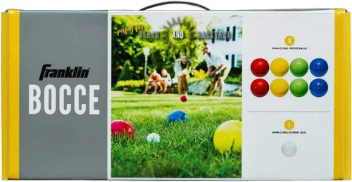 Miniatura 6 de Franklin Sports Juego de bolas de petanca — 8 bolas de petanca para todo tipo de clima y 1 pallino — Juego de playa, patio, césped o fiesta al aire