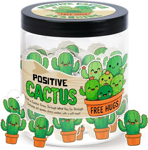 Miniatura 10 de Tarro de Manzanas Positivo con 60 Tarjetas de Afirmación Diaria, Regalo de Apoyo Emocional de Manzanas, Tarjetas de Manzanas, Regalos Divertidos