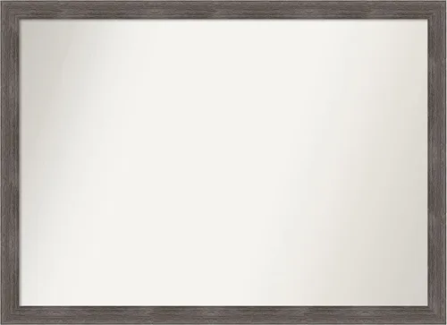 Miniatura 187 de Amanti Art Espejo personalizado, espejo de baño gris plomo a rayas, espejo de pared o espejo de tocador de baño sobre el fregadero