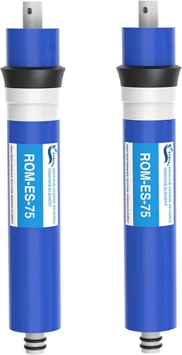 Filtro de membrana de ósmosis inversa 75 GPD RO de 12 x 1.8 pulgadas, repuesto para debajo del fregadero, sistema purificador de filtración de
