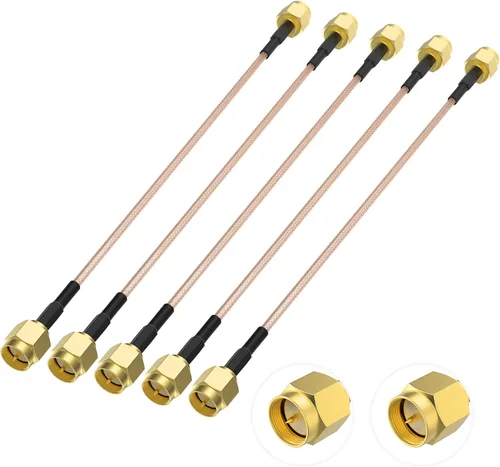 Miniatura 8 de SDTC Tech Cable coaxial SMA macho a BNC macho RG316 de puente de coleta extensor de antena adaptador de conector BNC (20 pulgadas)