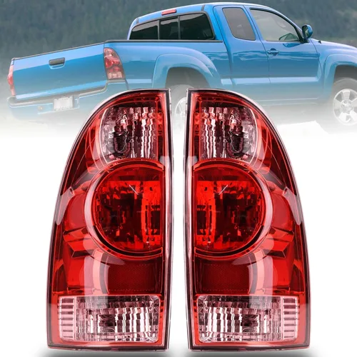 Miniatura 9 de Conjunto de luz trasera compatible con Tacoma Pickup 2005-2015 para conductor y pasajero, luces traseras LED, conjunto de señal de freno con Carcasa
