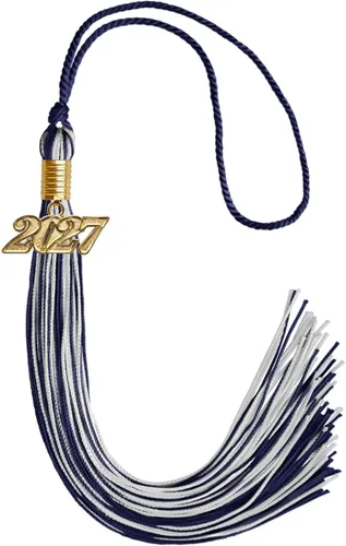 Miniatura 271 de Endea Graduation - Borla de doble color mixto con fecha dorada (negro/dorado antiguo, 2021)