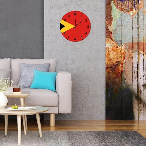Miniatura 131 de Cheyan Reloj de pared con bandera de Canadá de 12 pulgadas, silencioso, sin tictac, de PVC, funciona con pilas, reloj redondo decorativo, regalo