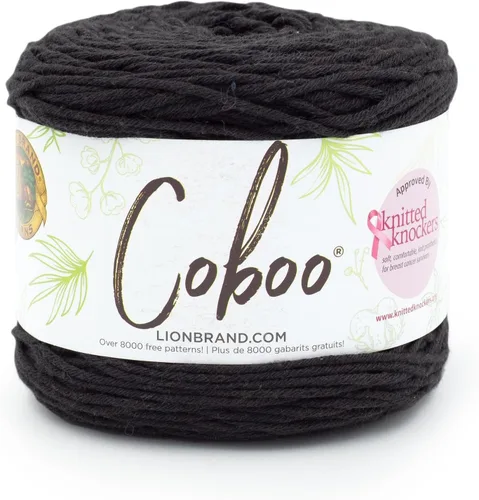 Miniatura 34 de Lion Brand Yarn Coboo, hilo suave para tejer, hacer ganchillo y manualidades, Vanilla Blossom, paquete de 3 Flor de vainilla
