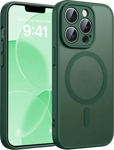 Miniatura 129 de FNTCASE - Funda para iPhone 16 Pro: magnética, mate, translúcida, de grado militar, protectora contra caídas, resistente, fina, duradera y a prueba
