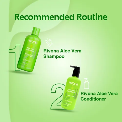 Miniatura 7 de RIVONA NATURALS Champú hidratante de aloe vera 99% puro con neem para cabello dañado, seco y encrespado, orgánico, natural, vegano, sin sulfato
