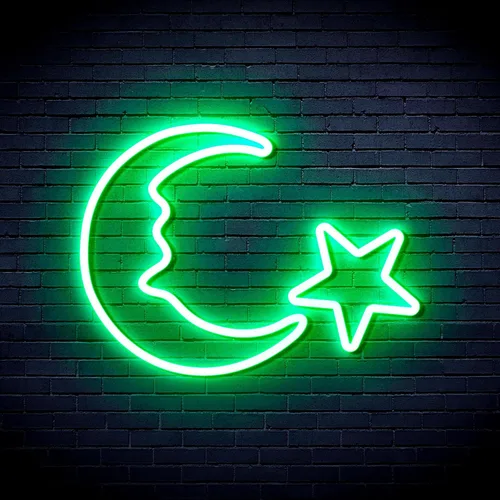 Miniatura 16 de ADVPRO Moon and Star Flex Silicone LED Neon Sign - Azul - st16s33-fnu0009-b