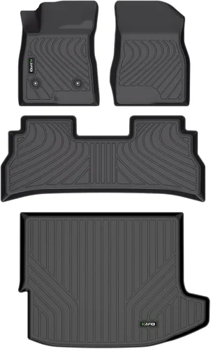 Miniatura 65 de HAFIDI® - Tapetes para auto con almacenamiento debajo del asiento, para todo clima, antideslizantes, de elastómero termoplástico, para la primera