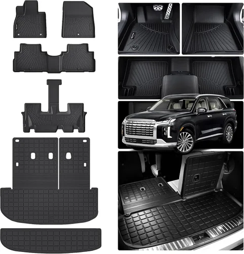Miniatura 32 de Alfombrillas para Toyota Camry 2011-2017, primera y 2da fila, forro de carga TPE para todo tipo de clima, alfombrillas de coche para accesorios Camry