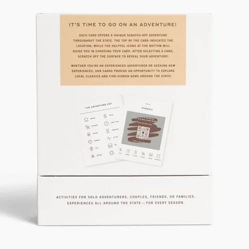 Miniatura 8 de Reach International Outfitters Lista de Aventuras de Arizona: 50 Tarjetas para Rascar para Actividades al Aire Libre, Atracciones Turísticas