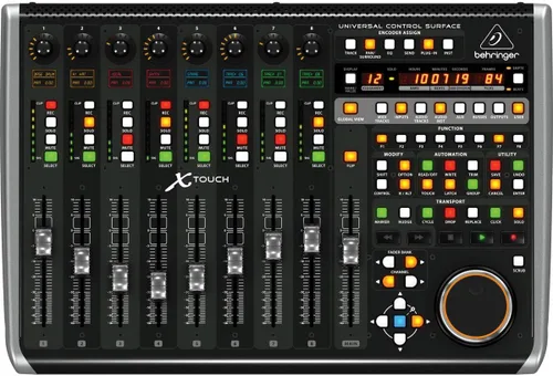 Miniatura 3 de Behringer X-TOUCH Superficie de control universal con 9 faders motorizados táctiles, Scribble Strips de LCD e interfaz Ethernet/USB/MIDI