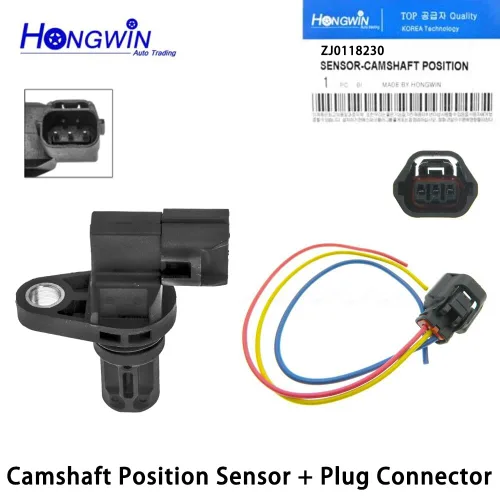 Miniatura 2 de HWAPTS ZJ0118230 Sensor de posición del árbol de levas + enchufe compatible con Mazda2 2011-2012 Protage Protege 5 1999-2001 ZJO118230