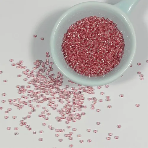 Miniatura 35 de Cuentas de semillas doradas transparentes de 4 mm al por mayor para hacer joyas, 110 gramos, aproximadamente 1600 piezas, cuentas de vidrio 6/0