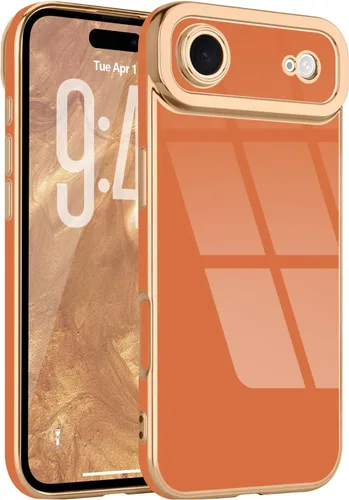 Miniatura 184 de Lafunda Diseñada para iPhone 13 Pro, fundas lujosas con chapado lindo para mujeres y niñas, elegante borde dorado, a prueba de golpes, TPU con funda