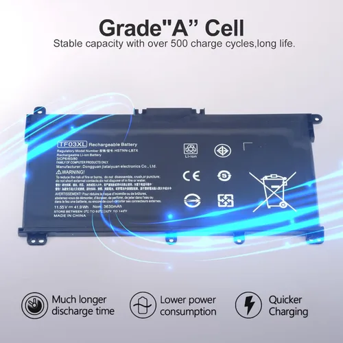 Miniatura 5 de 920070-855 920046-421 TF03XL batería portátil para HP Pavilion X360, reemplazo Pavilion 45.9 ft-cd0001dx 45.9 ft-cd0003dx 15-cc0xx 15-cc1xx