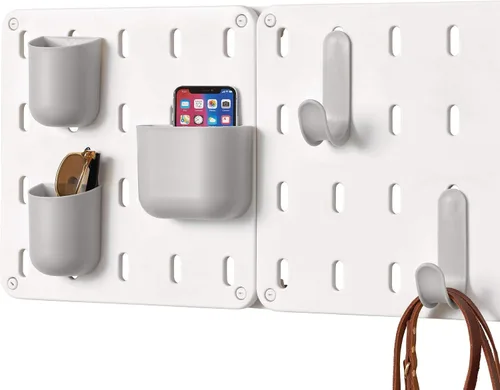 Miniatura 4 de iDesign Cade - Contenedor organizador modular de plástico sin BPA para colgar, 5.04 x 3.04 x 4 pulgadas, color gris