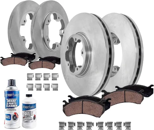 Miniatura 15 de Detroit Axle - Kit de freno para Ford 2022-2023 Maverick Rotores de freno de disco de cerámica con repuesto de hardware: rotores delanteros de 12.80