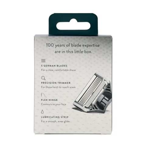 Miniatura 2 de Harrys hojas de afeitar (1 paquete de 4 unidades) en funda de viaje duradera con bisagras, impermeable.