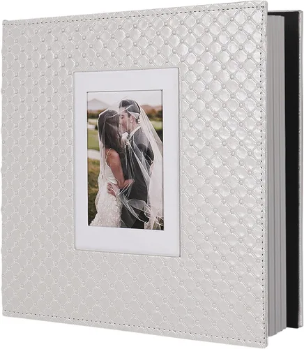 Miniatura 15 de RECUTMS - Álbumes de fotos de 60 páginas con tapa de cuero para manualidades, álbum de fotos autoadhesivo de 4x6, 5x7, 8x10, álbum de fotos Rosa