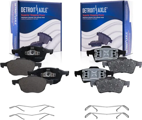 Miniatura 51 de Detroit Axle - Pastillas de Freno Delantero para Nissan Altima Maxima Sentra 350Z Cube Juke Versa INFINITI G20 G35 I30 I35 Suzuki SX4, Pastillas