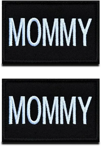 2 parches morales tácticos para mamá, parche familiar para mamá, parche de cierre de velcro para sombreros, abrigos, ropa, bolsas de pañales, bolsas