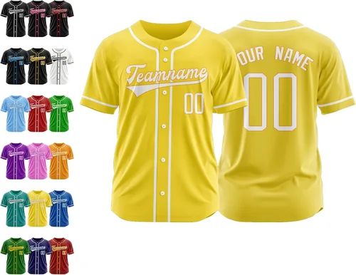 Miniatura 18 de Camiseta de béisbol personalizada, nombre de béisbol personalizado, logotipo de número, camiseta de béisbol personalizada para hombres, mujeres