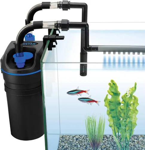 Miniatura 8 de Penn-Plax Cascade Canistar - Filtro de acuario para colgar – Ideal para peceras de agua dulce y salada – 108 galones por hora (GPH)