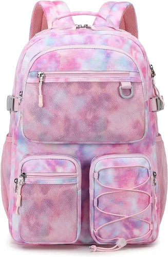 Miniatura 20 de Lohol Mochila resistente al agua con múltiples bolsillos para la escuela, viajes al aire libre, universidad, bolsa para laptop de 15.6 pulgadas