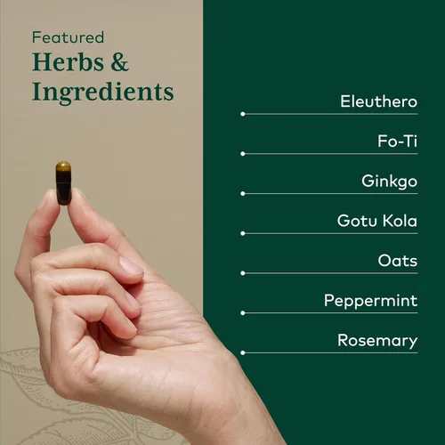Miniatura 4 de GAIA HERBS PRO Fórmula cognitiva – Suplemento de apoyo para la salud cerebral y el flujo sanguíneo* – Suplemento de apoyo a la circulación* con raíz