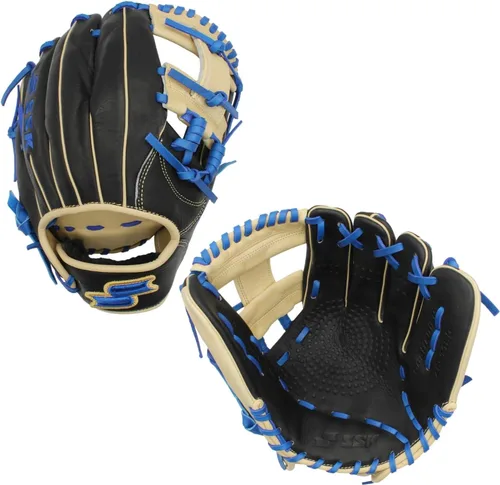 SSK Z5 Craftsman Guante de béisbol para infield – 11.25” - 11.5” - 11.75” - 12” – Lanzamiento con mano derecha y izquierda Negro/Camel/Royal