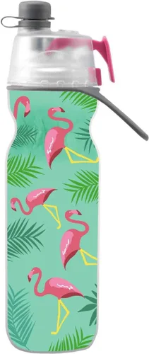 Miniatura 11 de O2COOL Mist 'N Sip botella de agua con vaporizador 2 en 1 con función de rociar y beber sin fugas con tapa de extracción (corazones)