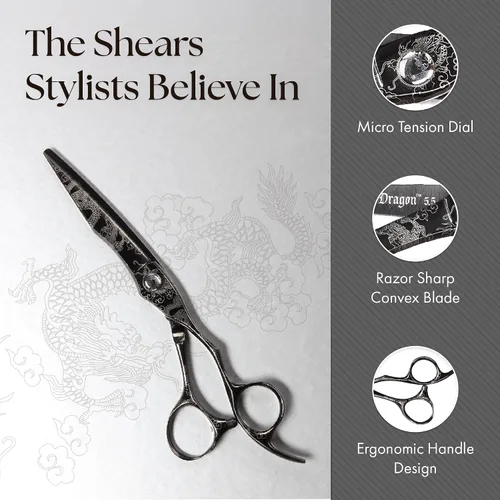 Miniatura 4 de Olivia Garden Dragon Professional Hairdressing Shear and Thinner Intro Case