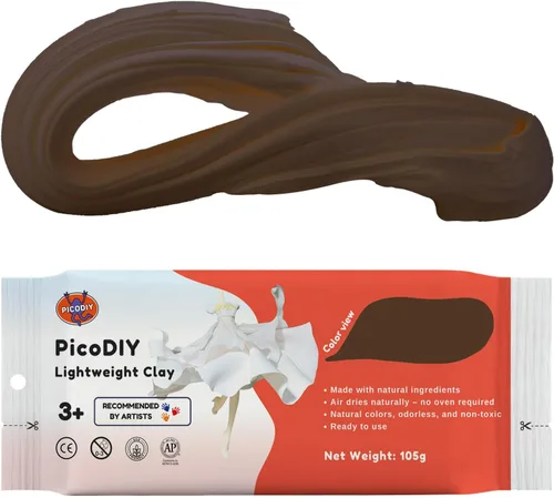 Arcilla ligera - Arcilla de secado al aire, ultra ligera y suave, segura y no tóxica, moldeable y flexible, arcilla de modelado DIY para figuras de