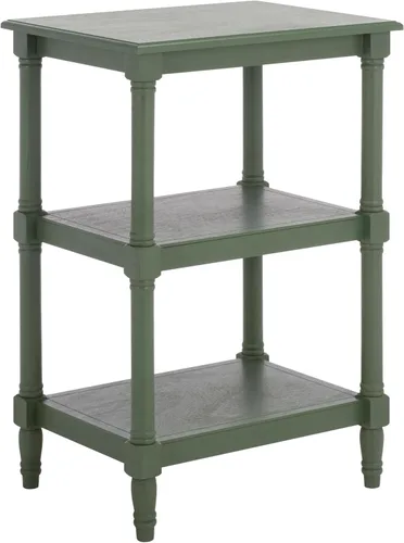 Miniatura 13 de Safavieh Home Collection Cassie Greige - Mesa de almacenamiento de 3 estantes ACC5715A, 19.8 pulgadas de ancho x 15 pulgadas de largo x 30 pulgadas
