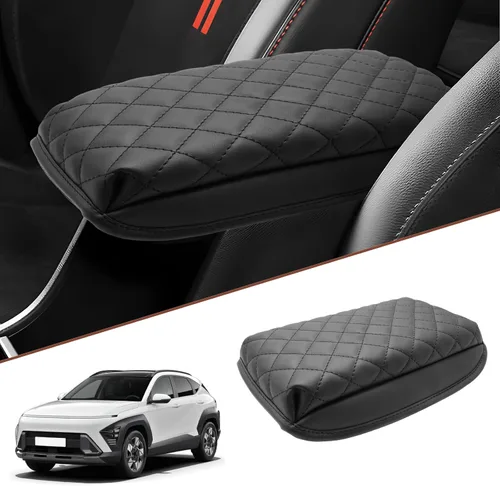 Miniatura 12 de SKTU para 2019 2020 Hyundai Santa Fe Cojín de Reposabrazos de Consola Central 2020 Santa Fe TM Funda para Caja de Asiento Cojín Suave de Consola