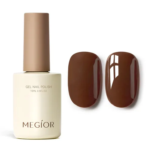 Miniatura 42 de MEGIOR Esmalte de uñas de gel blanco de 0.5 fl oz, color blanco antiguo, secado con luz UV, esmalte de gel francés, arte de uñas, salón de manicura