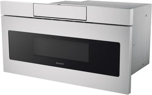 Miniatura 2 de SHARP SMD3070ASY - Horno de microondas con cajón, 30 pulgadas, 1.2 pies cúbicos, 950 vatios, panel de control táctil en ángulo oculto con pantalla