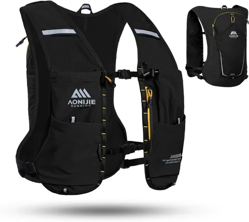 Miniatura 8 de AONIJIE Running Hydration Vest for Men & Women, 8L Hydration Backpack, Multiple Pocket Designs for Water Bottles/Bladders, Lightweight Breathable