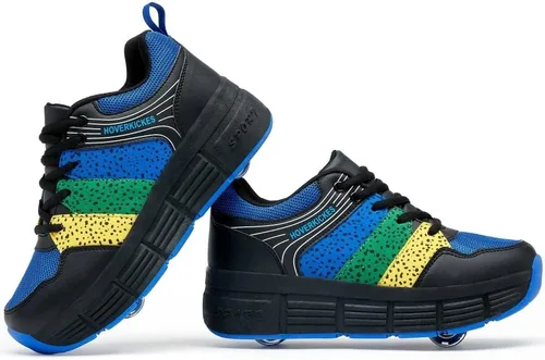 Zapatos deportivos con ruedas para niños y niñas, calzado unisex con tacón con ruedas, tenis deportivos de primera calidad para niños y niñas,