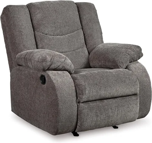 Signature Design by Ashley Tulen - Mecedora reclinable contemporánea, movimiento mecedor suave, reclinación con lengüeta de tracción, tapicería de