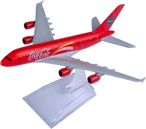 Miniatura 5 de Modelo Plane 1:400 Modelo Airbus 380 Avión Metal Plane Die-Cast Aleación Aviones para Regalo y Colección S-coca