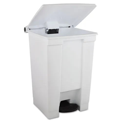 Miniatura 2 de Rubbermaid Commercial Products Bote de basura con pedal de 12 galones con tapa Basurero de manos libres sanitario de uso para residuos médicos