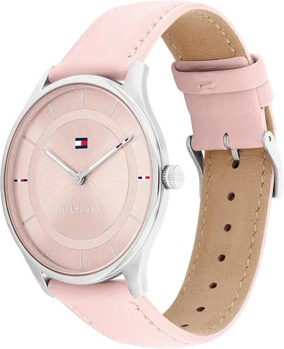 Miniatura 2 de Tommy Hilfiger 1782527 - Caja de acero inoxidable y correa de piel de becerro para mujer Color rosa Rosado
