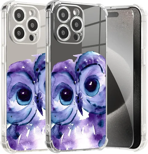 Miniatura 41 de Roemary Buffertech - Funda protectora para iPhone 13 Pro Max con diseño Golden Retriever, diseño de arcoíris con protector de pantalla