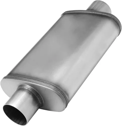 Miniatura 9 de Silenciadores universales de escape de 2.25 pulgadas, silenciador de rendimiento recto de 2.25 pulgadas, resonador de 2.25 pulgadas con acero